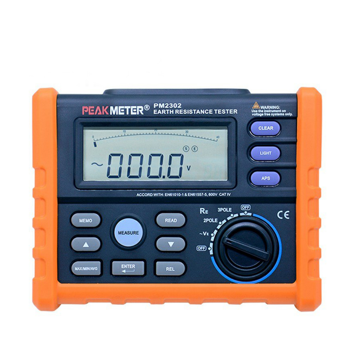 Testeur de prise de terre et différentiel 30 mA Peakmeter PM6860DR