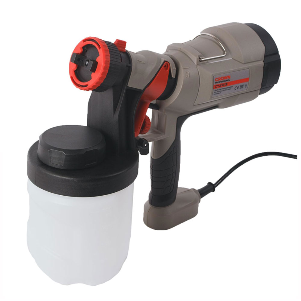 PISTOLET DE PEINTURE ELEC 400W/230V 0.9L  800ML/MIN CROWN REF CT31013