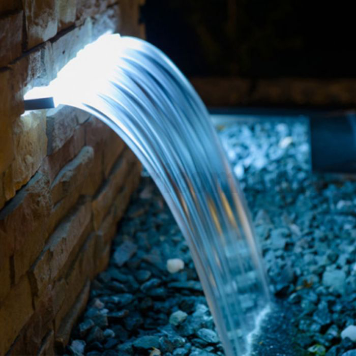FONTAINE CASCADE LED ENCASTRABLE AVEC TELECOMMANDE 30 CM