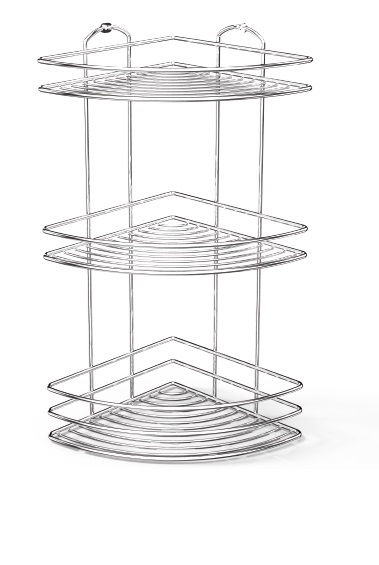 ETAGÈRE DE DOUCHE D'ANGLE TRIPLE- BK
