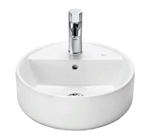 LAVABO A POSER ROND AVEC TROU DE ROBINETTERIE 400