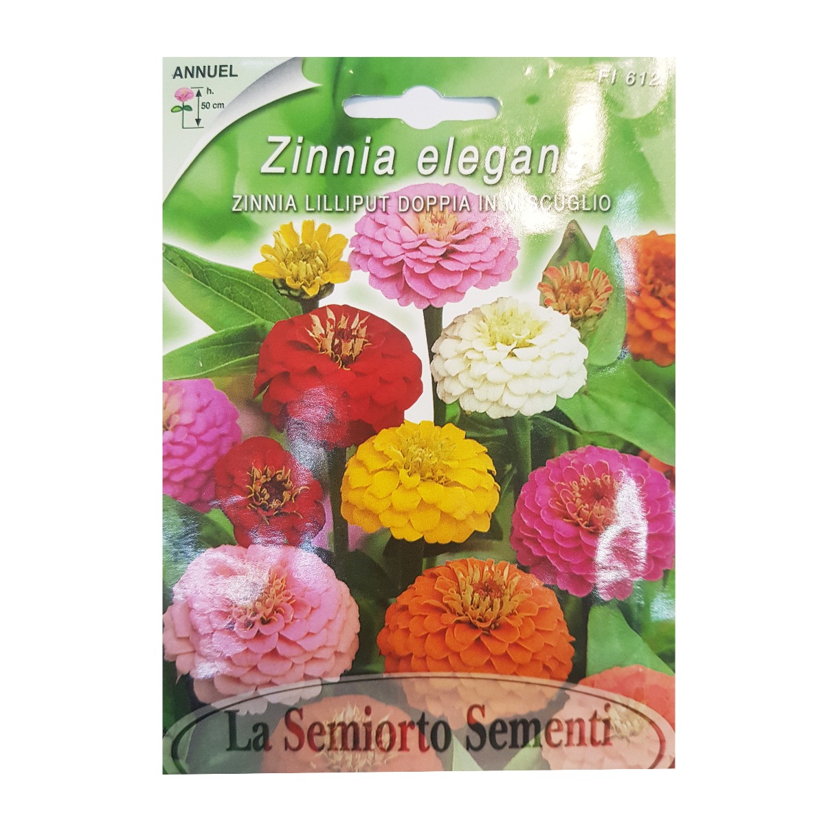 ZINNIA LILLIPUT DOPPIA IN MISCGLIO ART FI612-MAXIFLOR