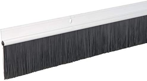 BAS DE PORTE ISOLANT ALUMINIUM 1MX38MMX8MM BROSSE :15MM