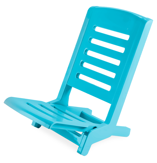 CHAISE DE PLAGE PLIABLE LIGHT BLUE