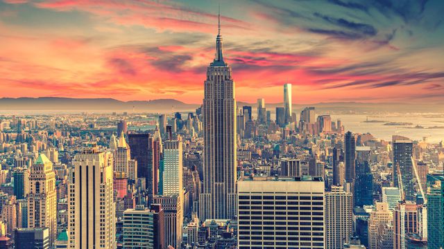 POSTER SKY VIEW MANHATTAN