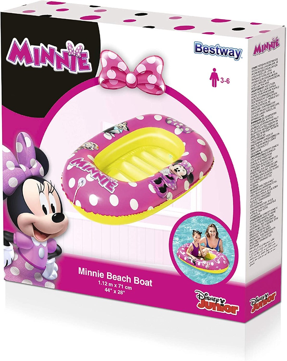 BATEAU GONFLABLE MINNIE 112X71CM BESTWAY 91083