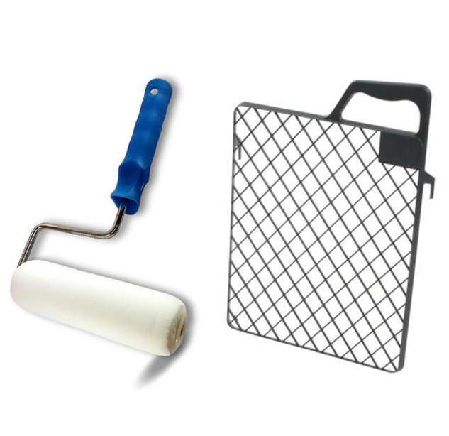 ROULEAU DE PEINTURE PLUS GRILLE POUR BRICOLEUR DIM 180MM PAINTER WAL0189