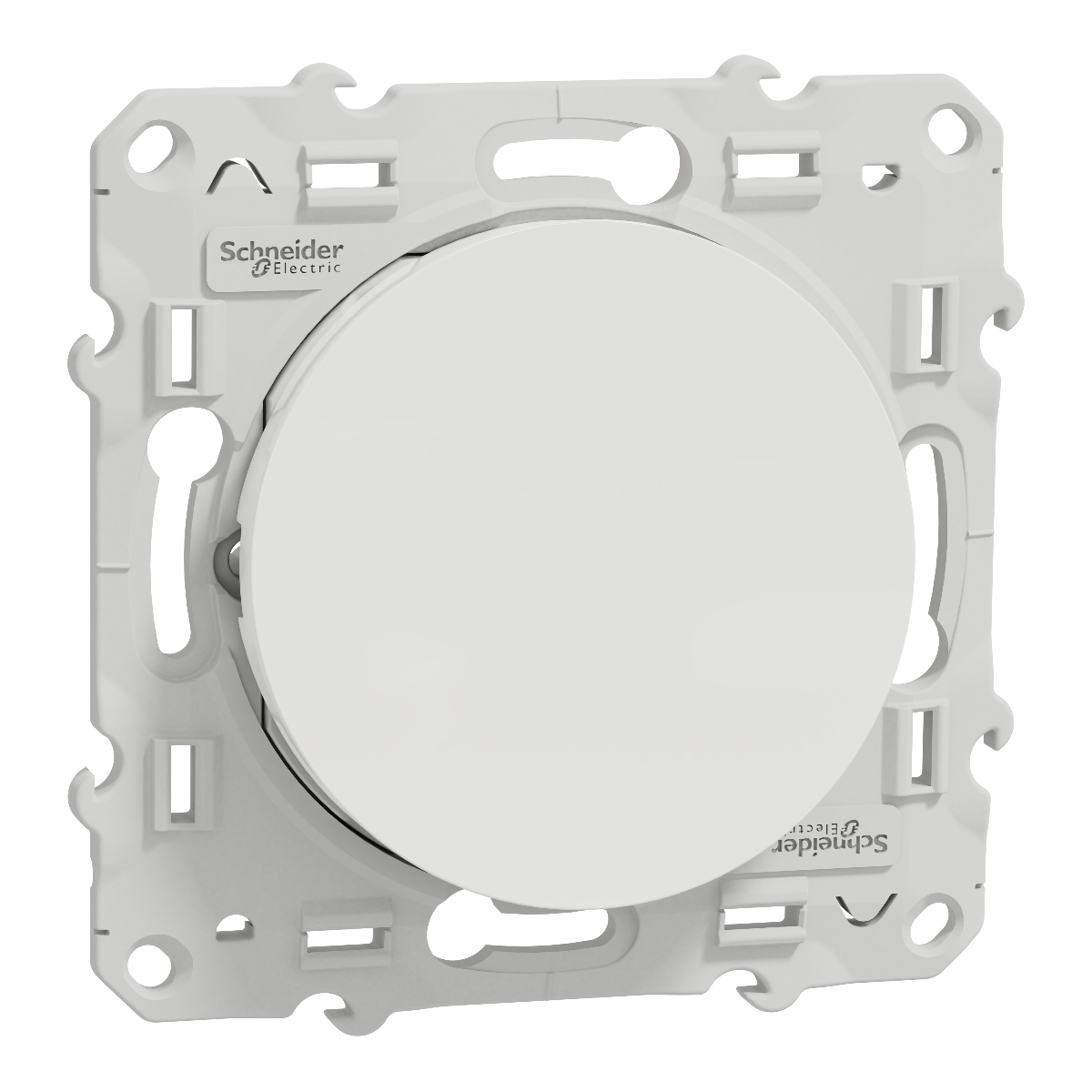 BOUTON POUSSOIR 10A. ODACE BLANC