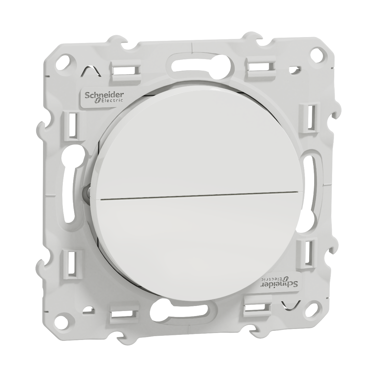 BOUTON POUSSOIR VOLET ROULANT 3 POSITIONS. ODACE BLANC