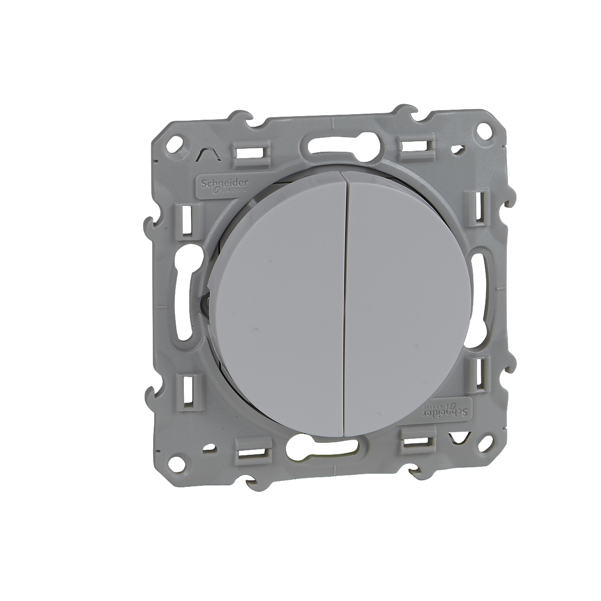 INTERRUPTEUR DOUBLE ALLUMAGE 10A. ODACE BLANC