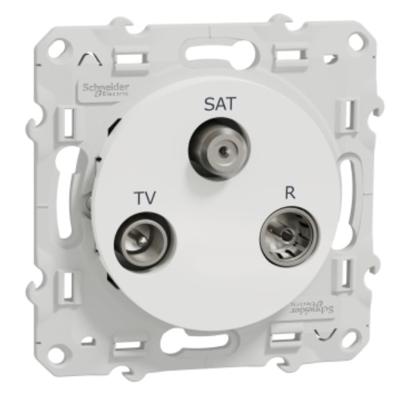 PRISE TV/R/SAT. 1 ENTR ODACE BLANC