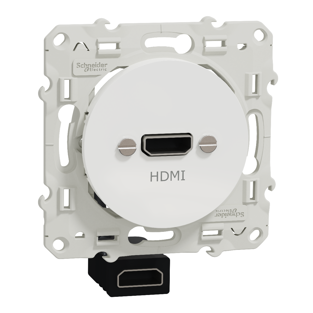 PRISE HDMI TYPE A. ODACE BLANC