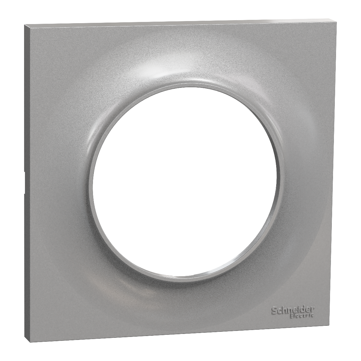 PLAQUE ODACE STYL GRIS ALUMINIUM 1 POSTE
