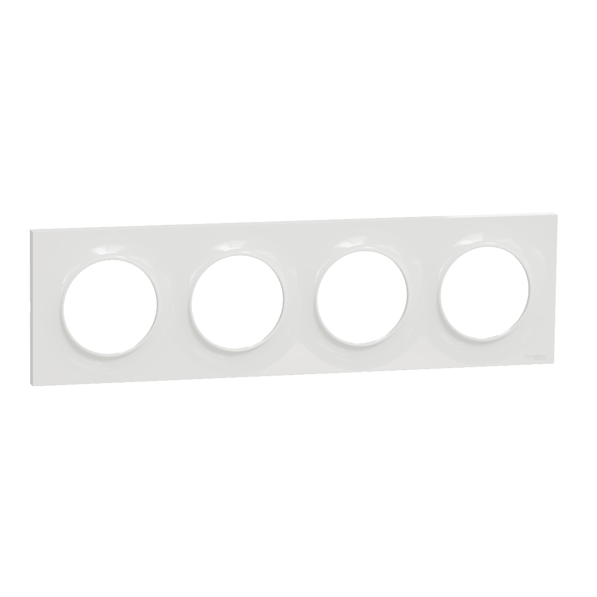 PLAQUE ODACE STYL BLANC 4 POSTES