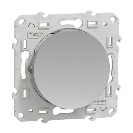 BOUTON POUSSOIR 10A. ODACE GRIS