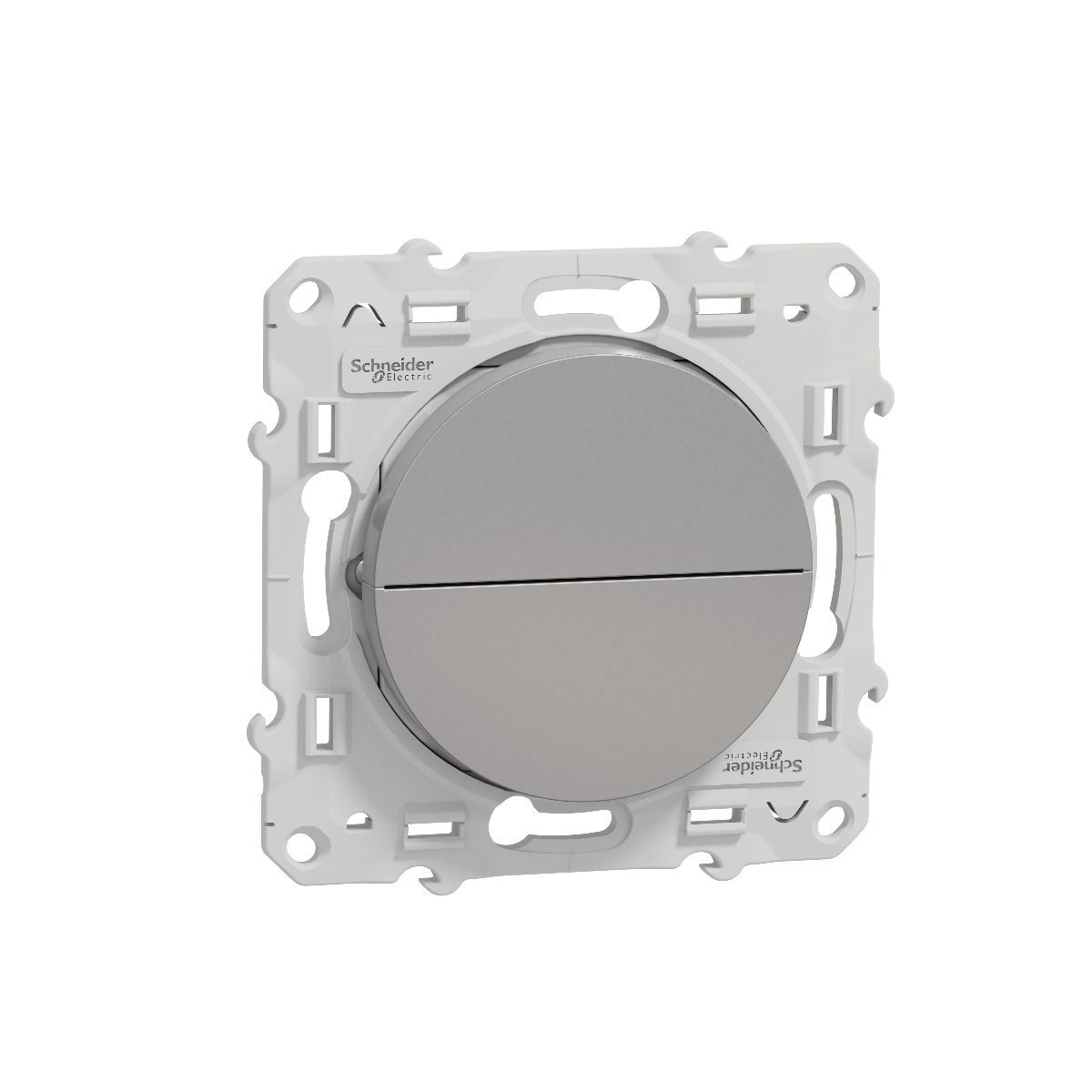 BOUTON POUSSOIR VOLET ROULANT 3 POSITIONS. ODACE GRIS