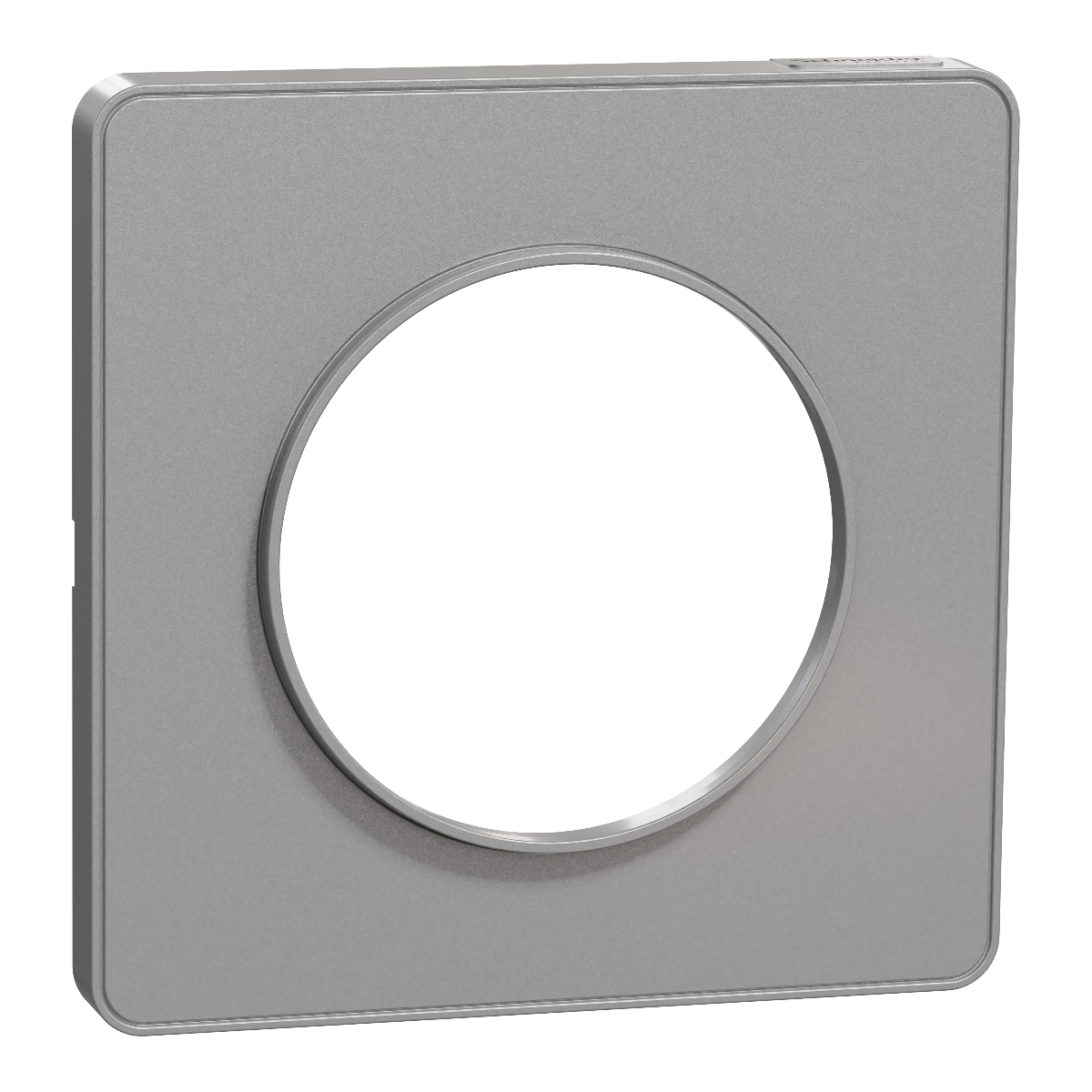 PLAQUE ODACE TOUCH GRIS ALUMINIUM 1 POSTE