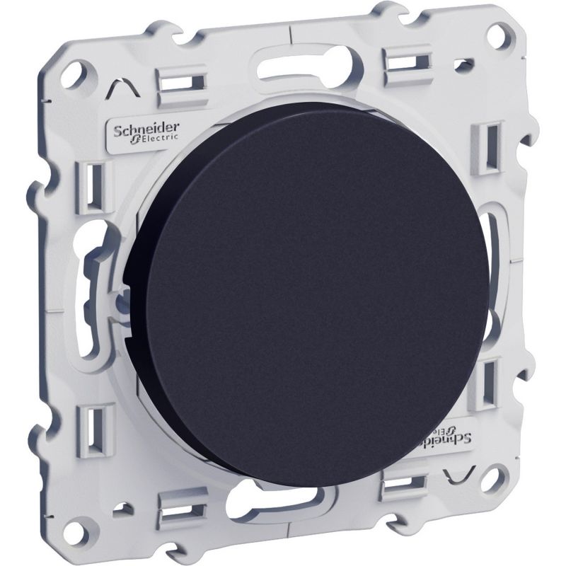 INTERRUPTEUR SIMPLE ALLUMAGE 10A. ODACE NOIR ANTHRACITE