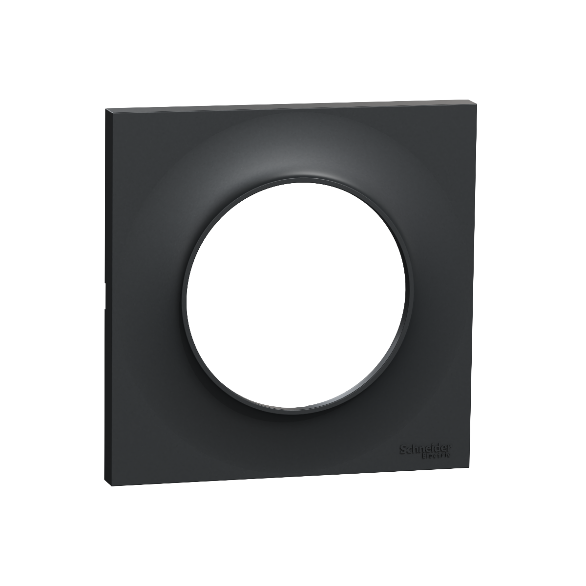 PLAQUE ODACE STYL NOIR ANTHRACITE 1 POSTE