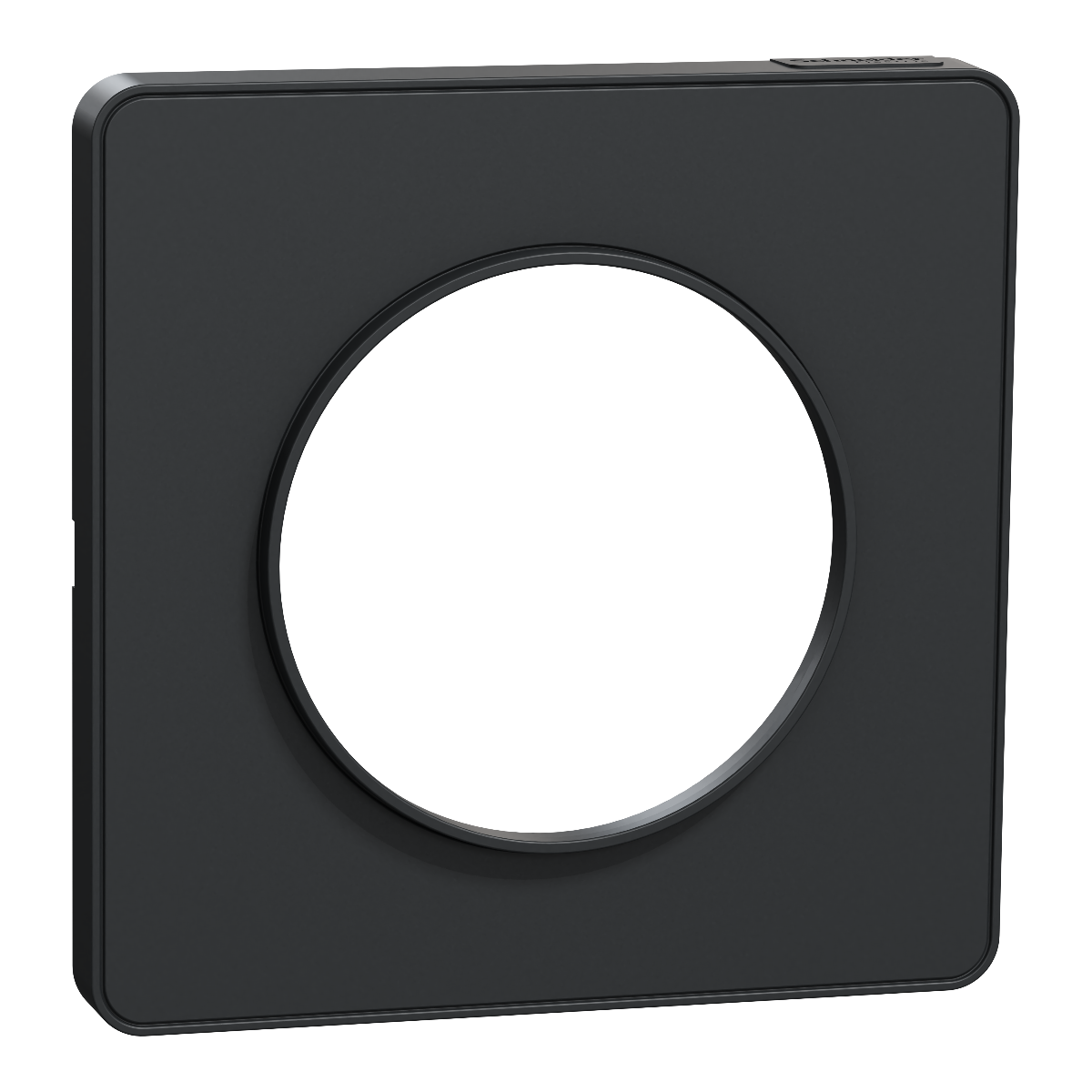 PLAQUE ODACE TOUCH 1 POSTE FINITION ANTHRACITE