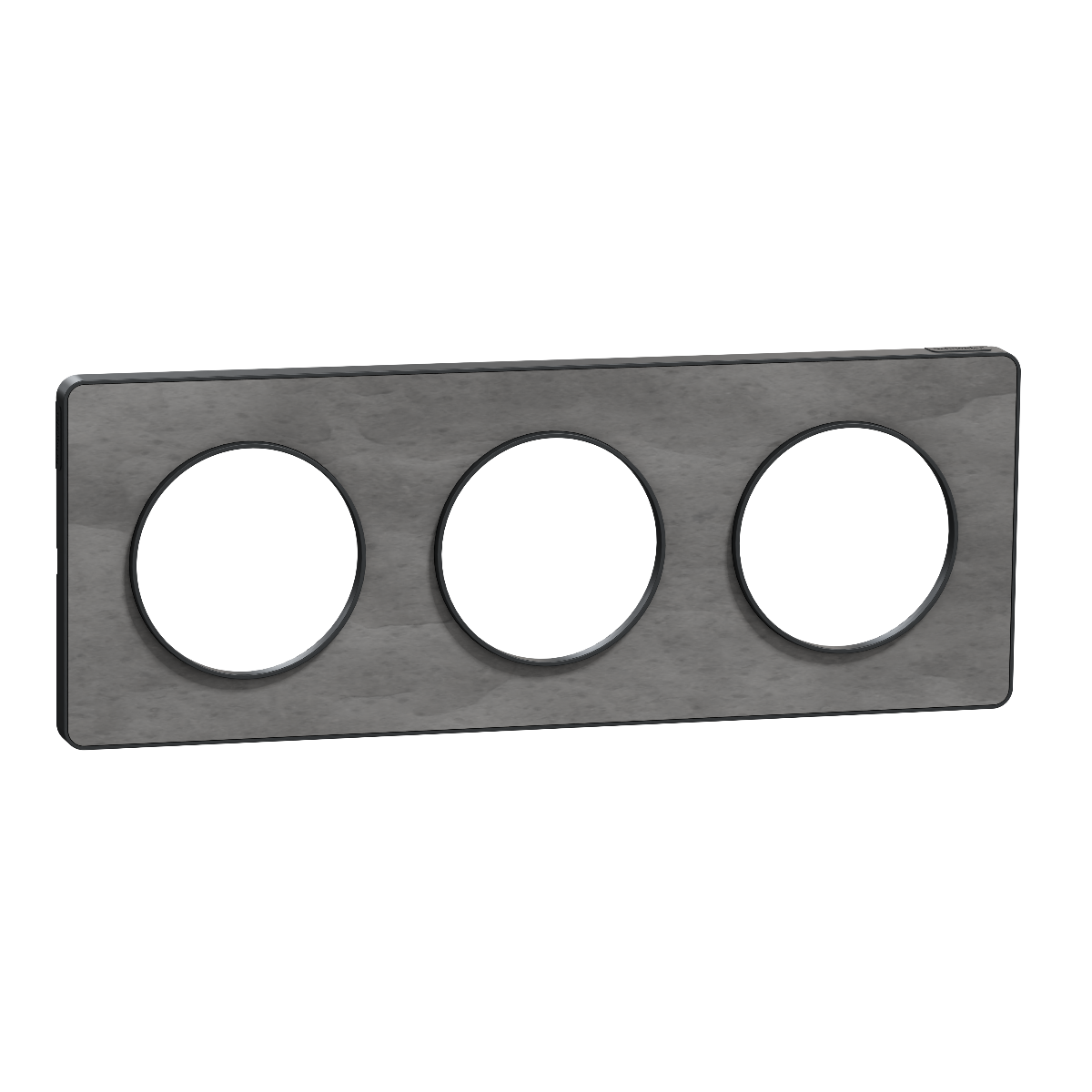 PLAQUE ODACE TOUCH ARDOISE 3 POSTES AVEC LISER