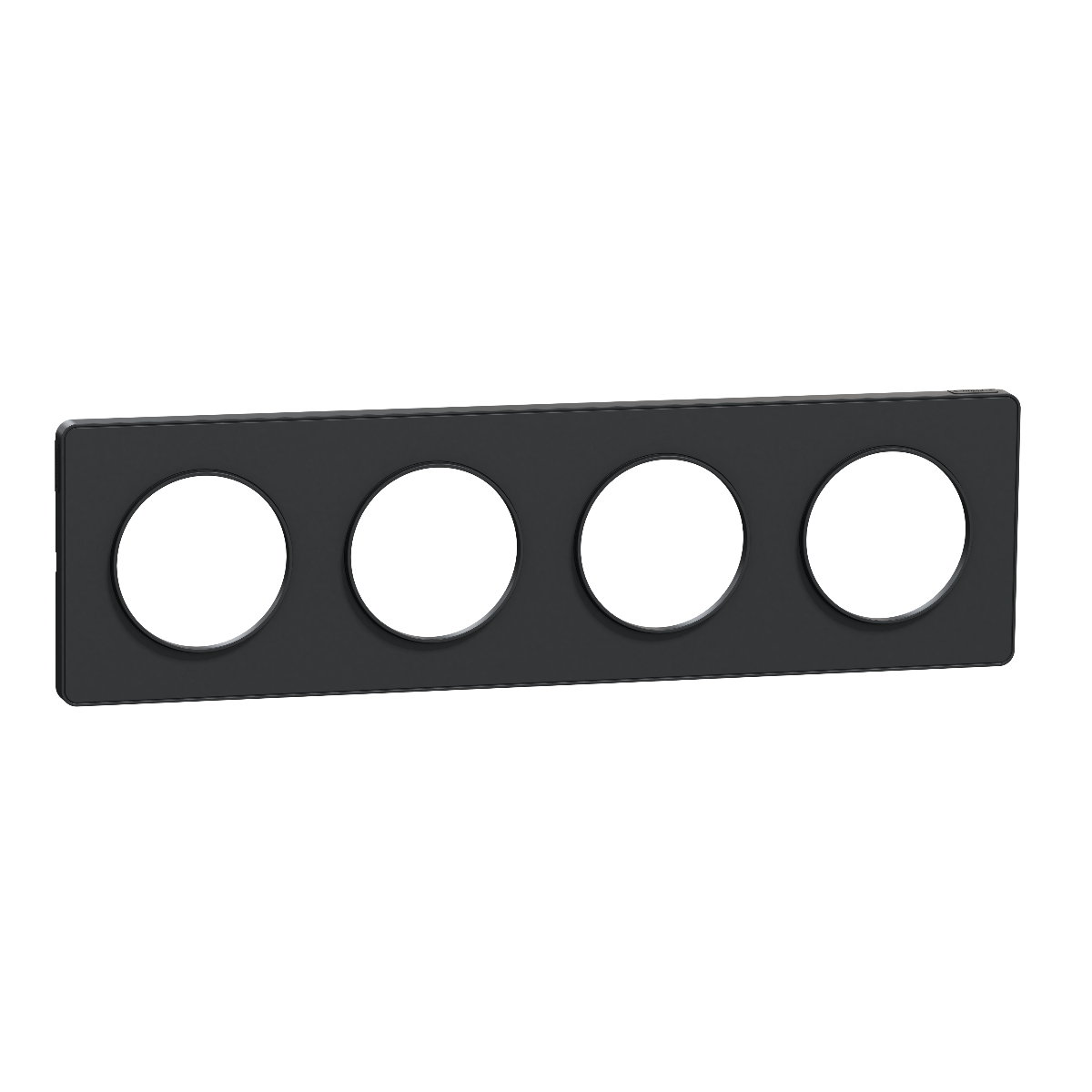 PLAQUE ODACE TOUCH 4 POSTES FINITION ANTHRACITE