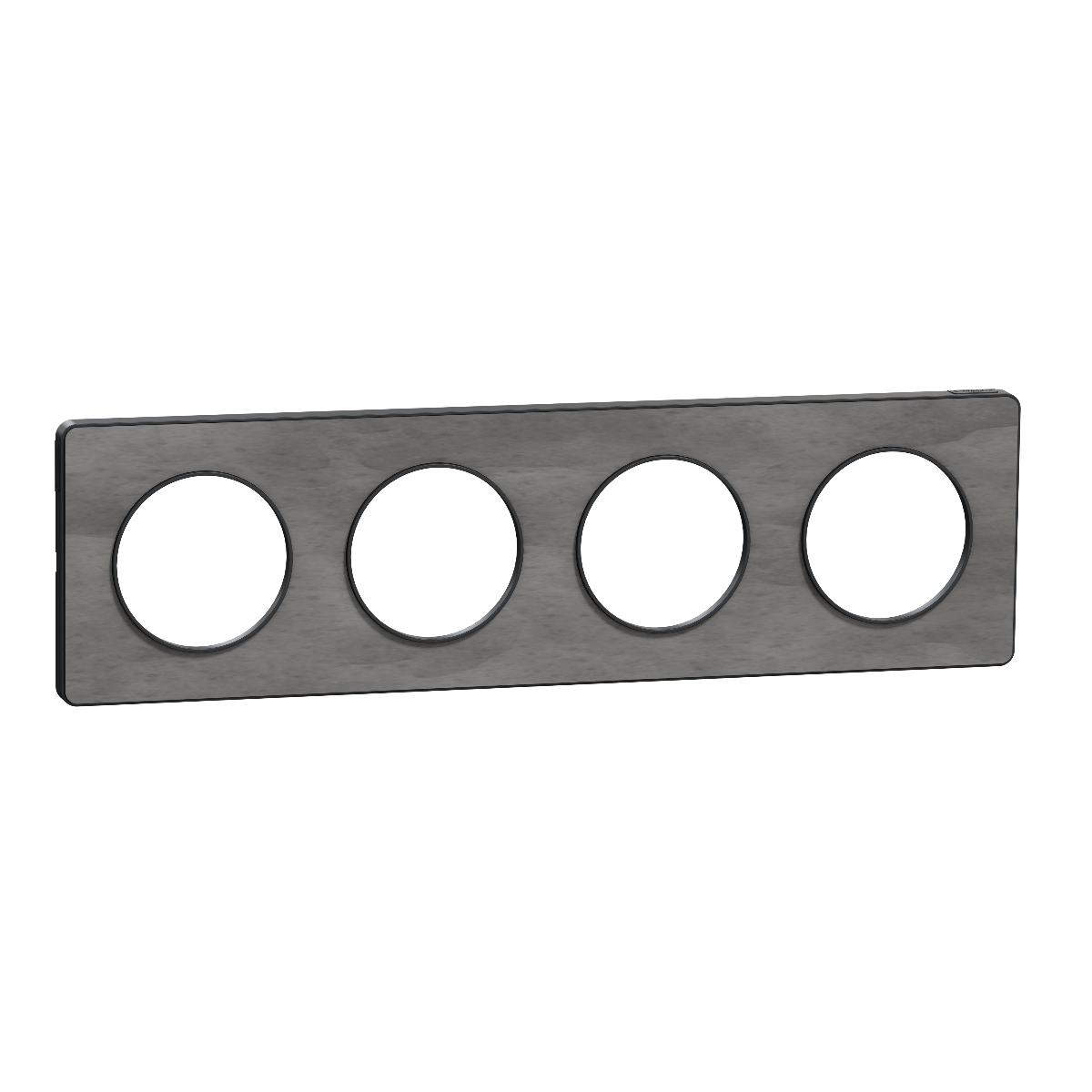 PLAQUE ODACE TOUCH ARDOISE 4 POSTES AVEC LISER