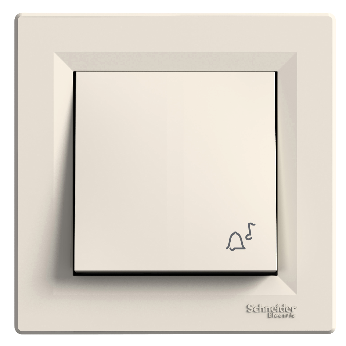 BOUTON POUSSOIR SONNETTE ASFORA CREME