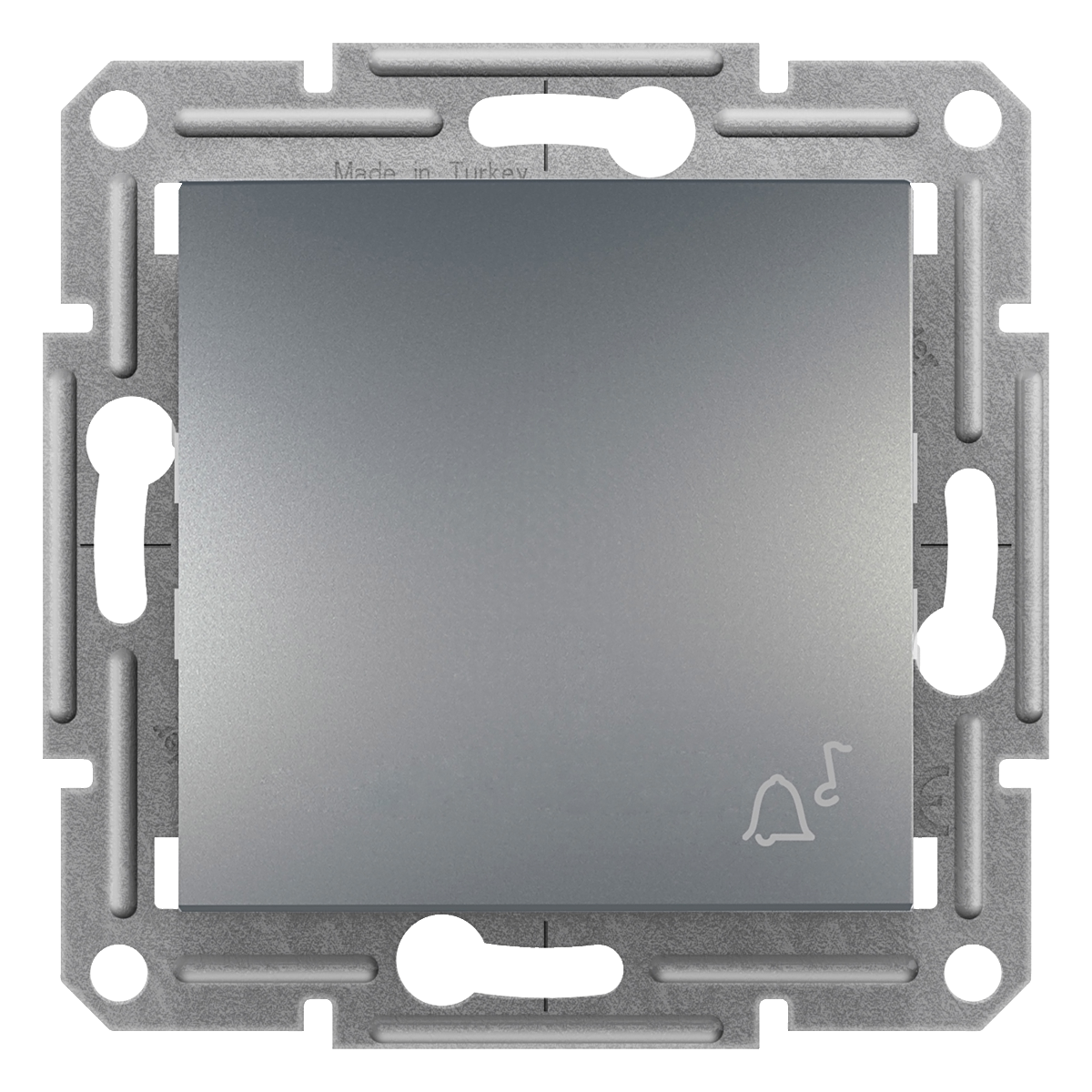 BOUTON POUSSOIR SONNETTE ASFORA ACIER