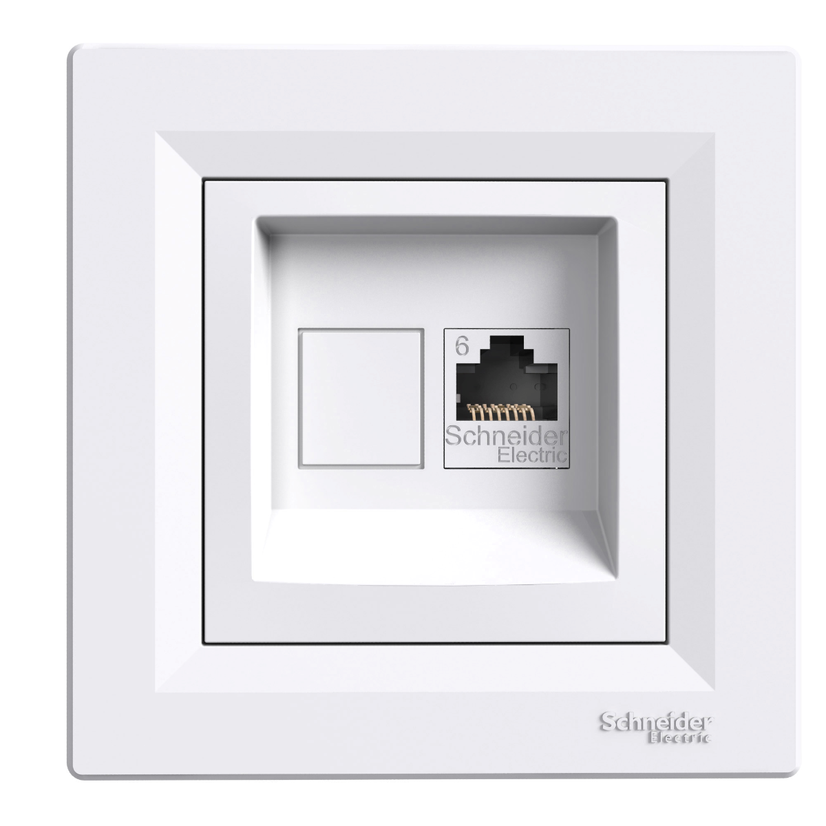 PRISE INFORMATIQUE RJ45 CAT.6 UTP. ASFORA BLANC