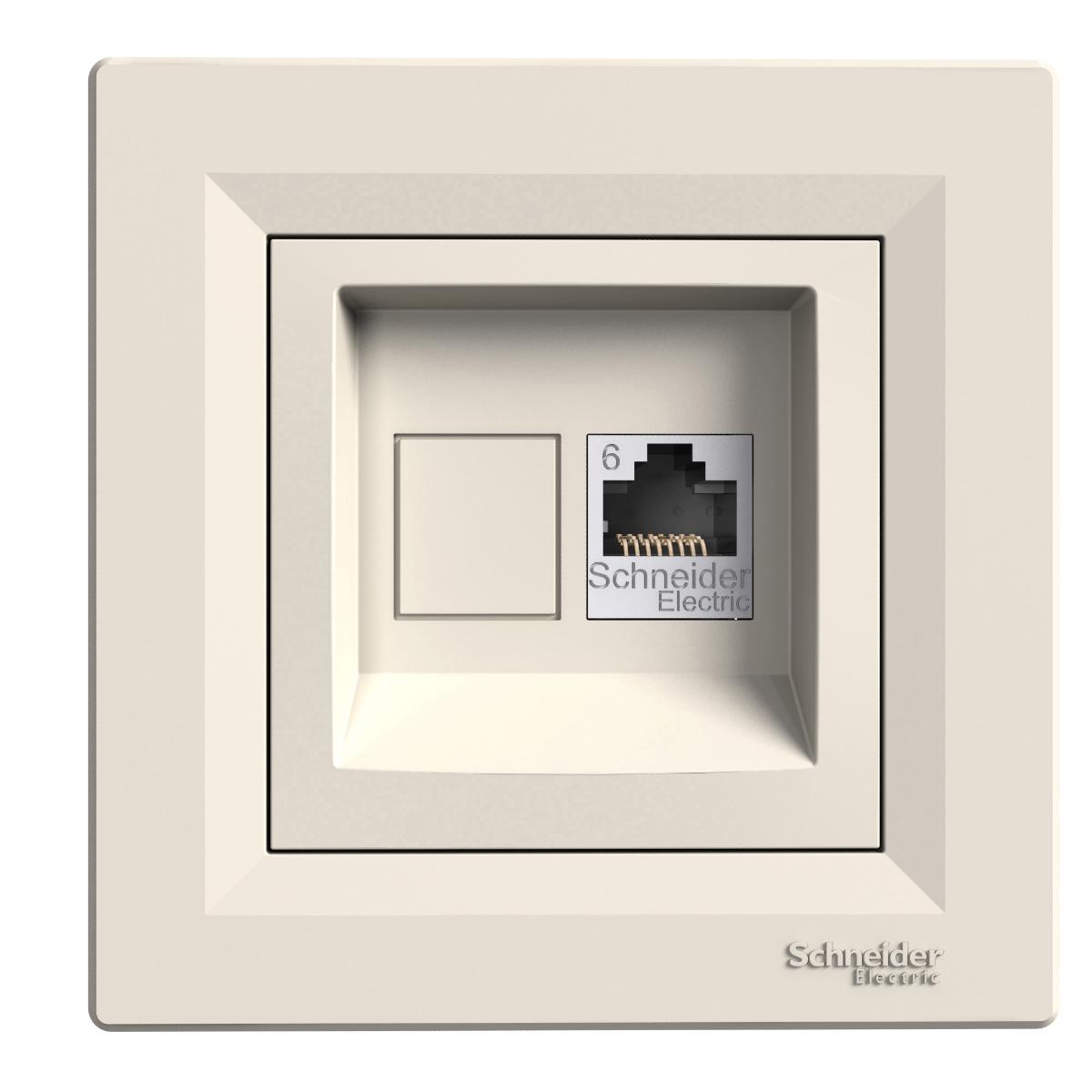 PRISE INFORMATIQUE RJ45 CAT.6 UTP. ASFORA CREME