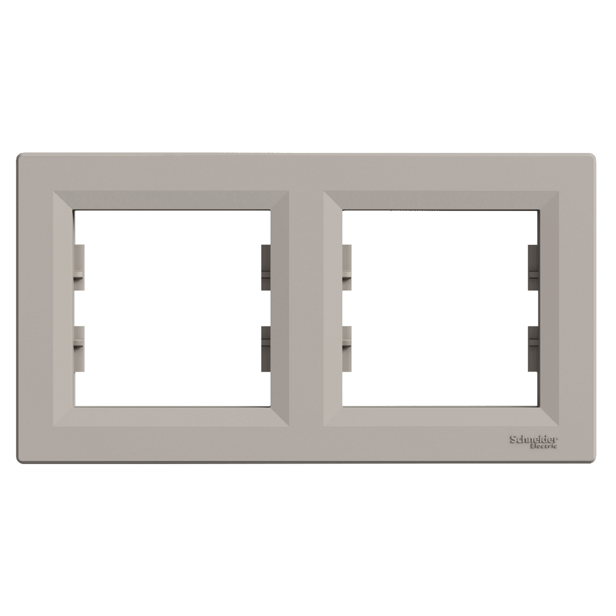 PLAQUE 2 POSTES HORIZONLAL. ASFORA BRONZE