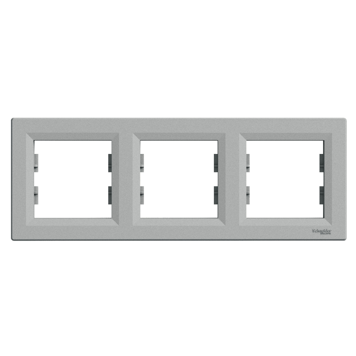 PLAQUE 3 POSTES HORIZONTAL. ASFORA ALUMINIUM
