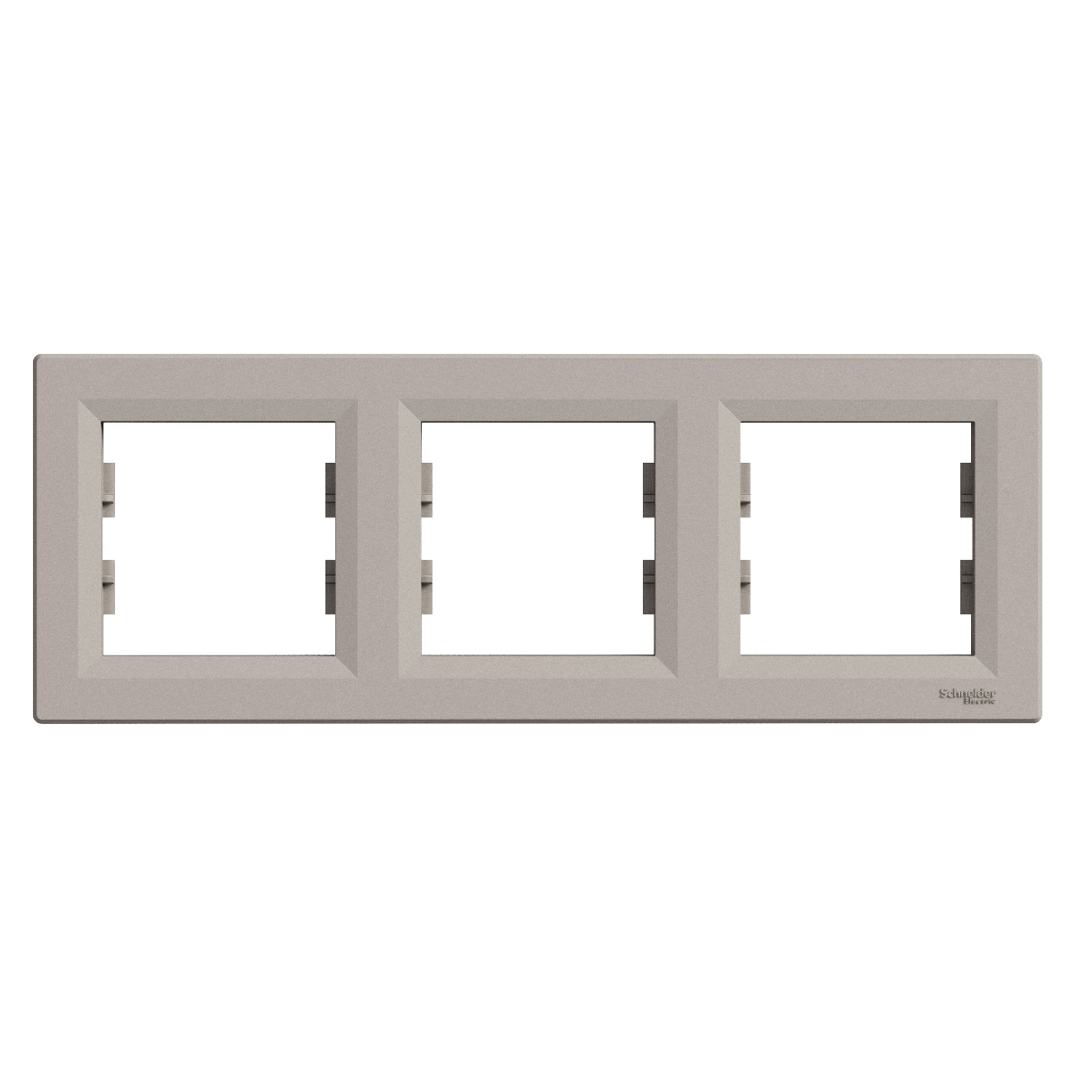 PLAQUE 3 POSTES HORIZONTAL. ASFORA BRONZE