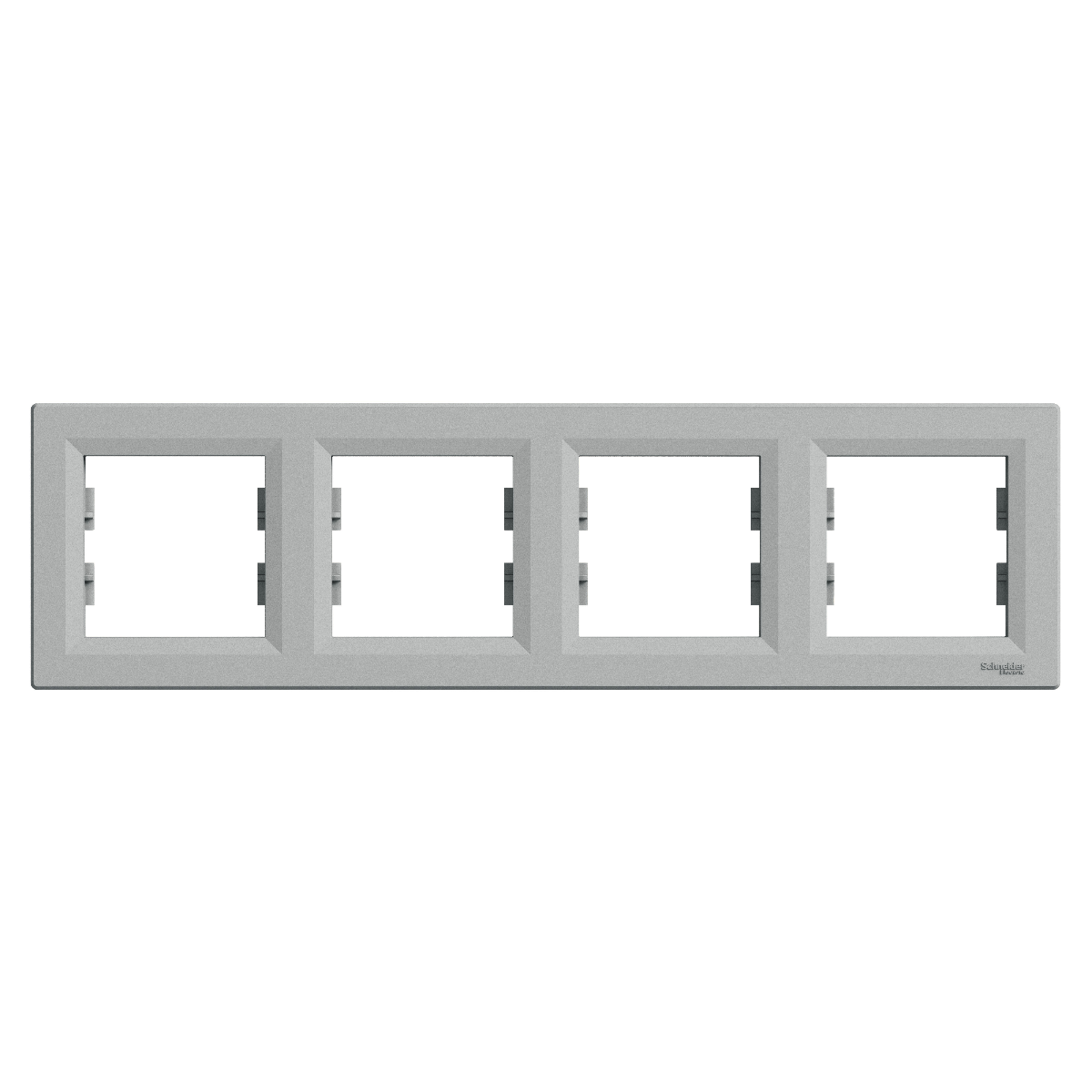 PLAQUE 4 POSTES HORIZONTAL. ASFORA ALUMINIUM