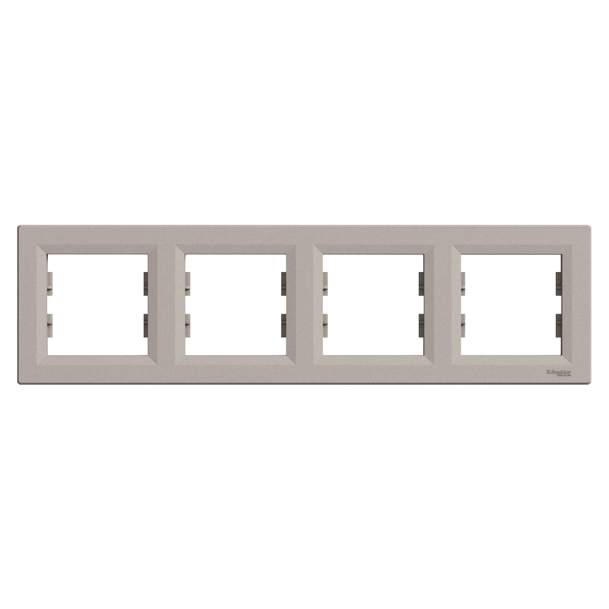 PLAQUE 4 POSTES HORIZONTAL. ASFORA BRONZE