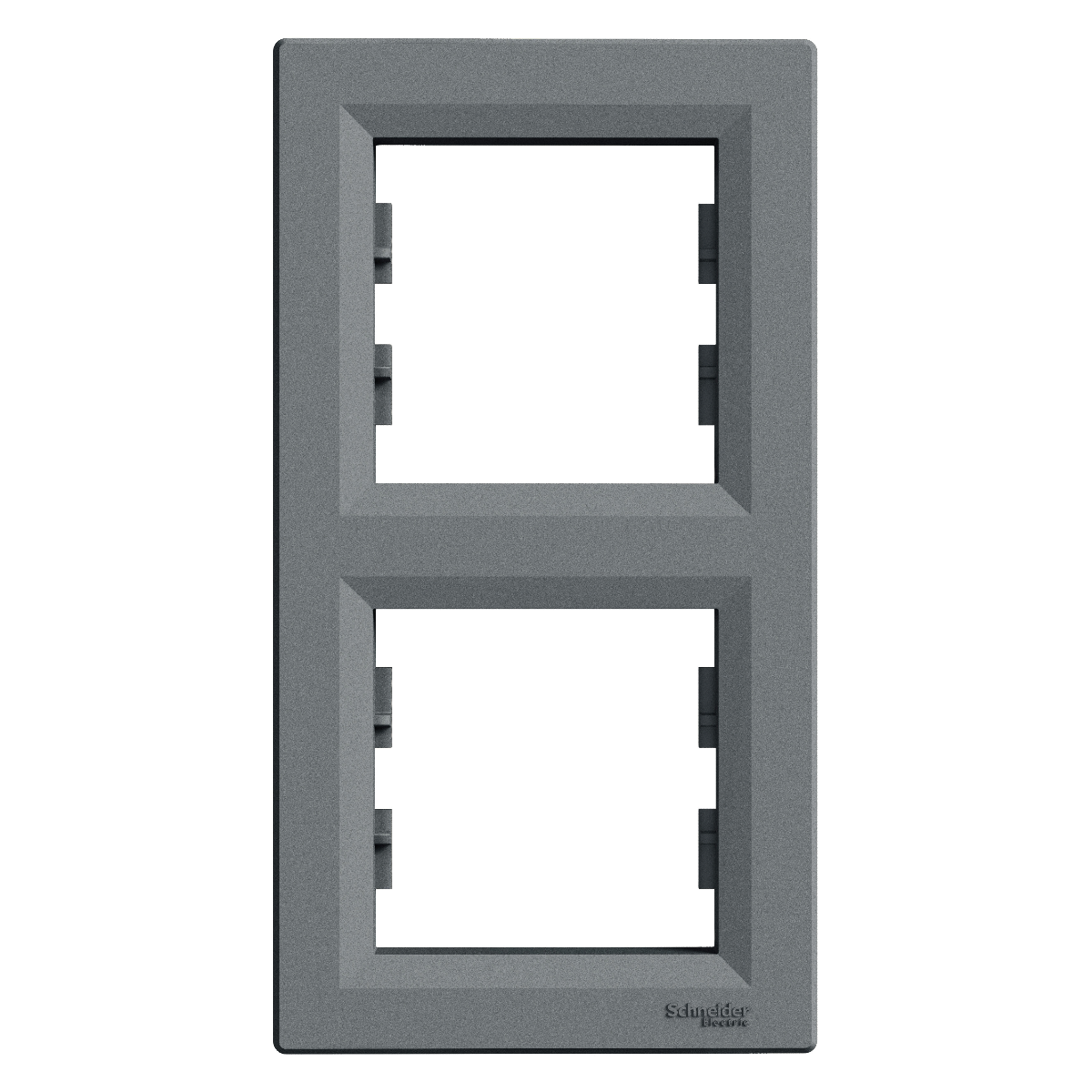 PLAQUE 2 POSTES VERTICAL. ASFORA ACIER