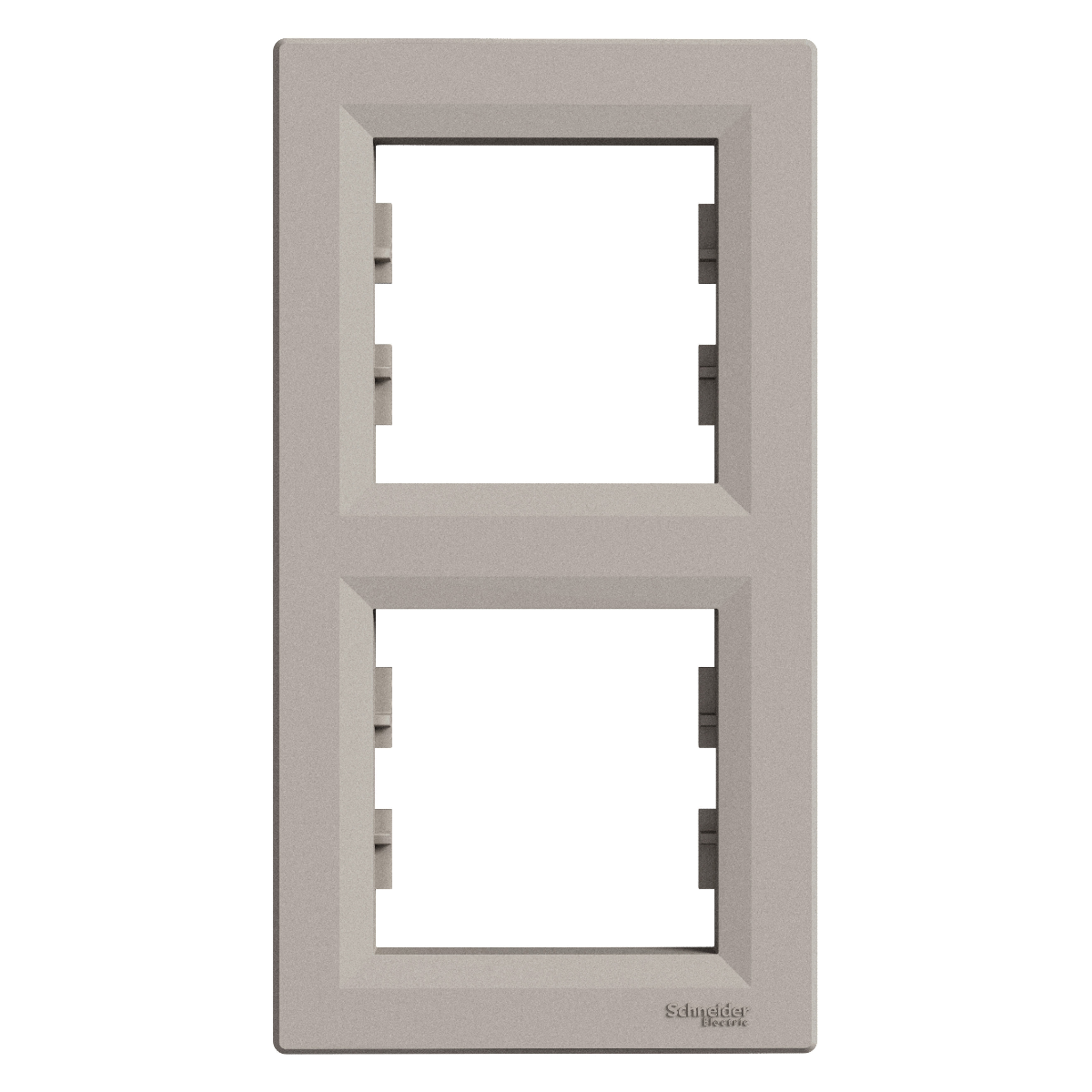 PLAQUE 2 POSTES VERTICAL. ASFORA BRONZE