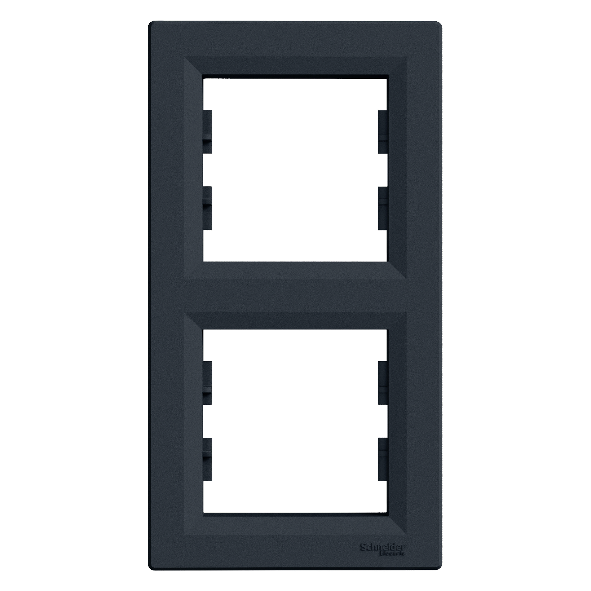 PLAQUE 2 POSTES VERTICAL. ASFORA ANTHRACITE