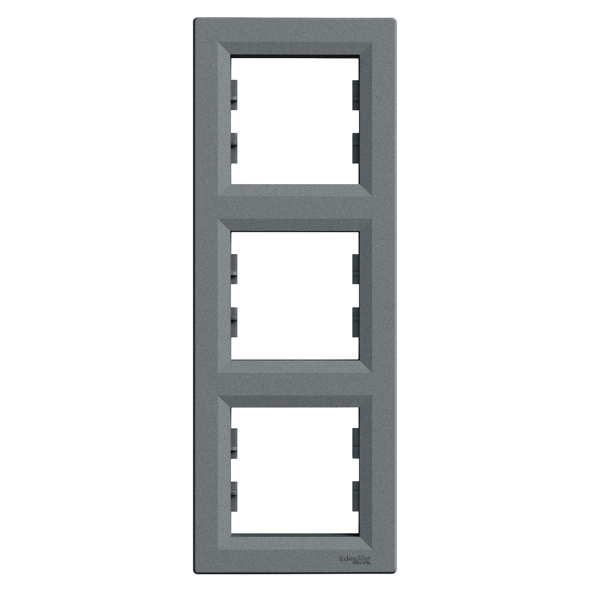PLAQUE 3 POSTES VERTICAL. ASFORA ACIER