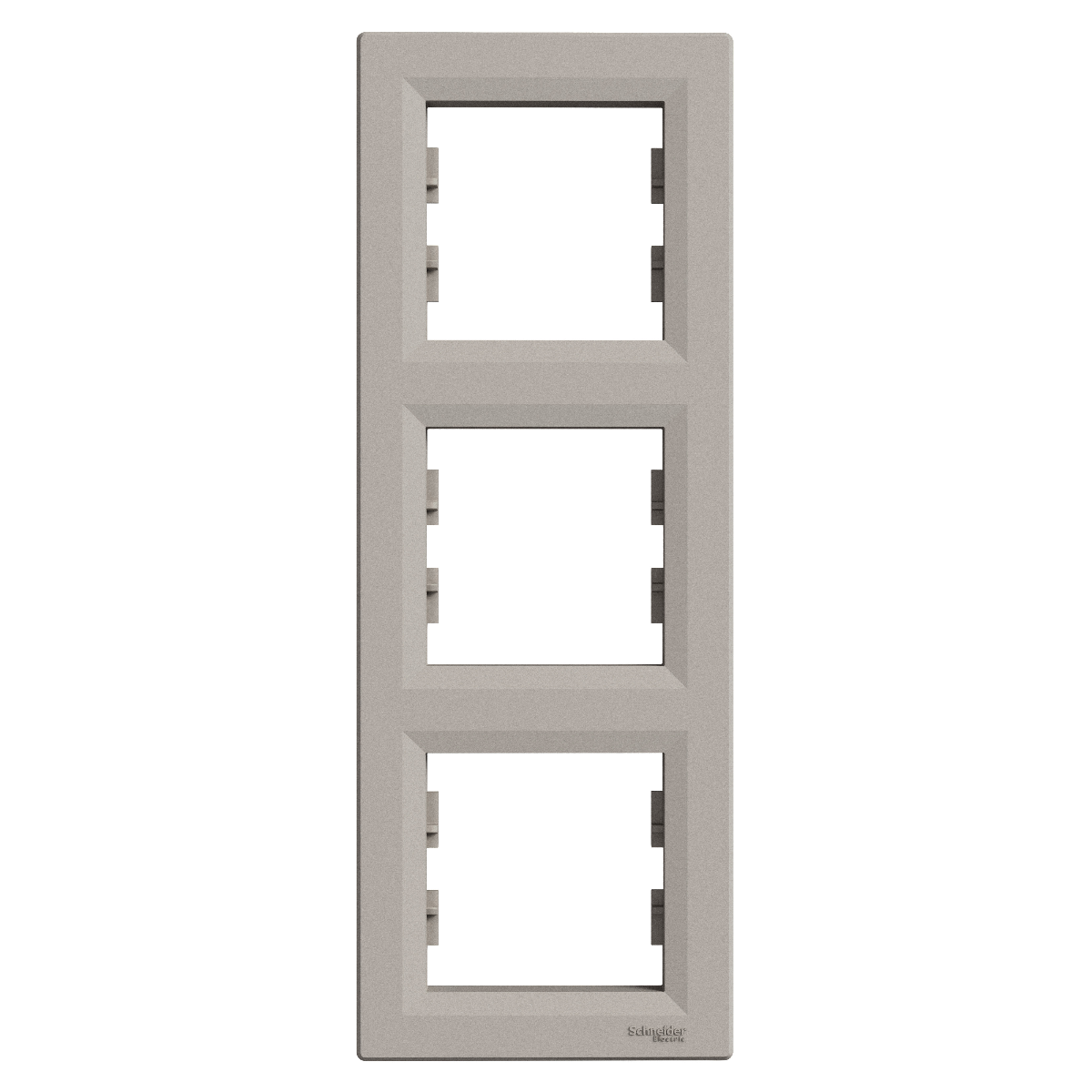 PLAQUE 3 POSTES VERTICAL. ASFORA BRONZE