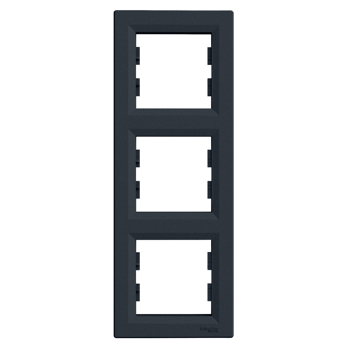 PLAQUE 3 POSTES VERTICAL. ASFORA ANTHRACITE