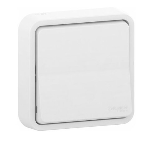 BOUTON POUSSOIR LUMINEUX MUREVA STYL BLANC ENCATSR