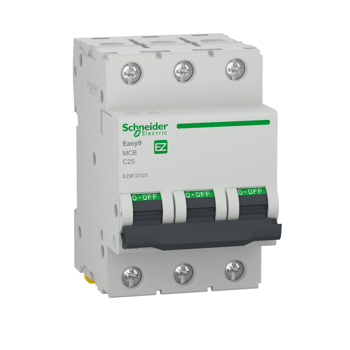 DISJONCTEUR MODULAIRE EASY9 3P. 25A COURBE C 4500A