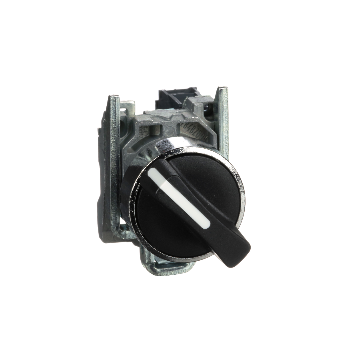 BOUTON TOURNANT MANETTE HARMONY XB4. DIAM 22. 2 POSITIONS FIX. NOIR. 1F