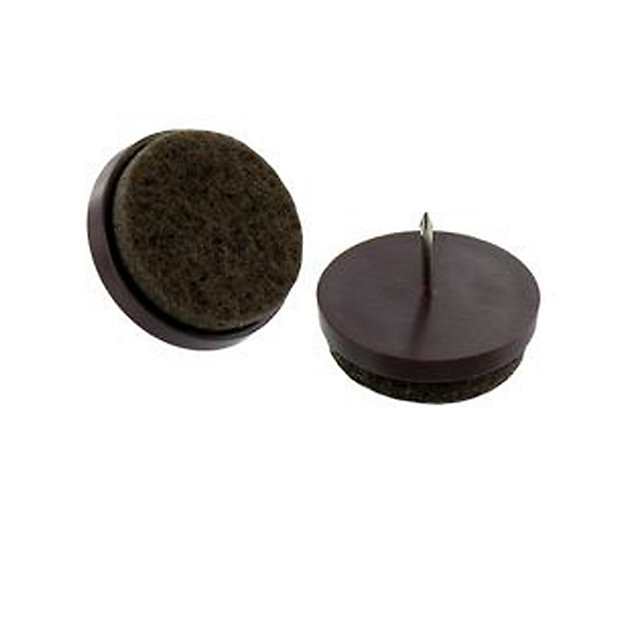 PATIN A CLOUER FEUTRE NOIR 18MM 16PIECES VES-3601