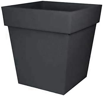 POT DE JARDIN VICTORIA H:290MM ANTHRACITE  MAT
