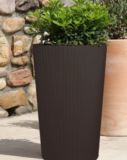 POT DE JARDIN RIO H:420MM ANTHRACITE MAT