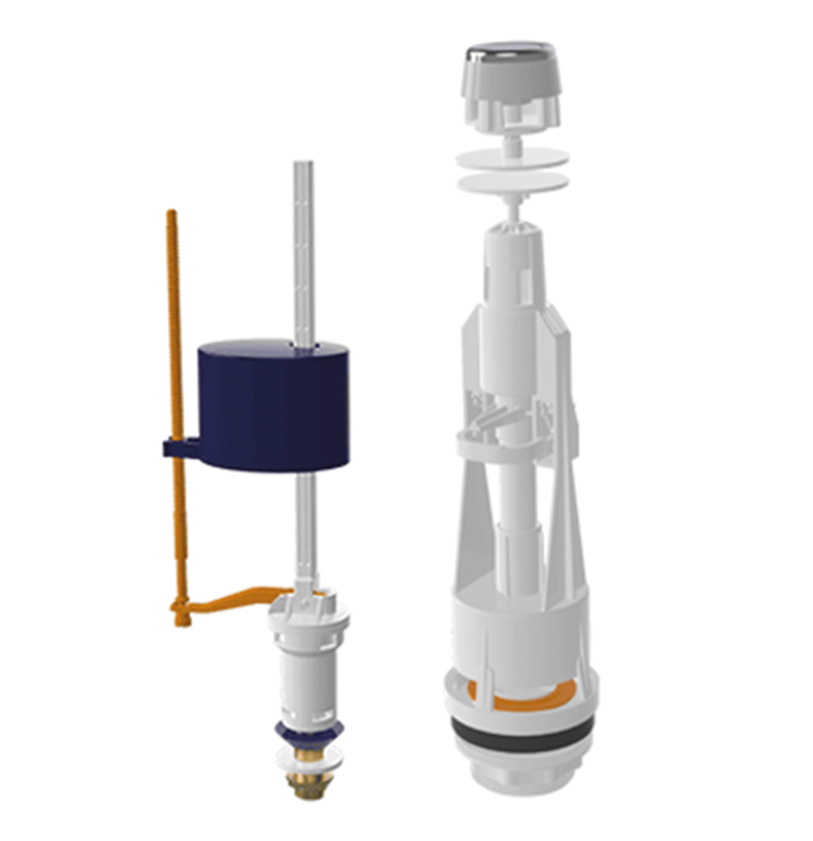 MECANISME SIMPLE AQUARUIS AVEC ROBINET FLOTTEUR CUIVRE BAS 3/8 4152