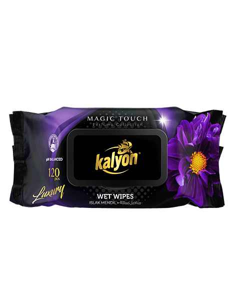 LINGETTE DE LUXE HUGVA 120 PCS MAGIC NOIR/MAUVE